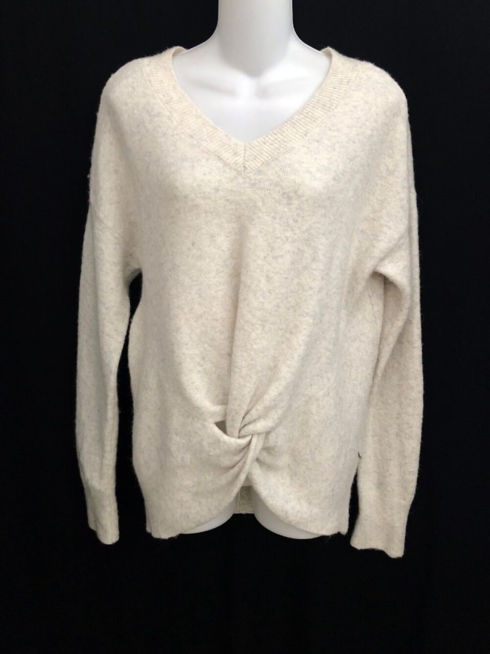 Scotch & Soda Cream Gray Knotted Tunic Sweater Women's Small